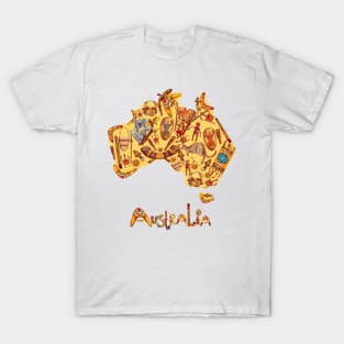 Aboriginal Map Australia T-Shirt